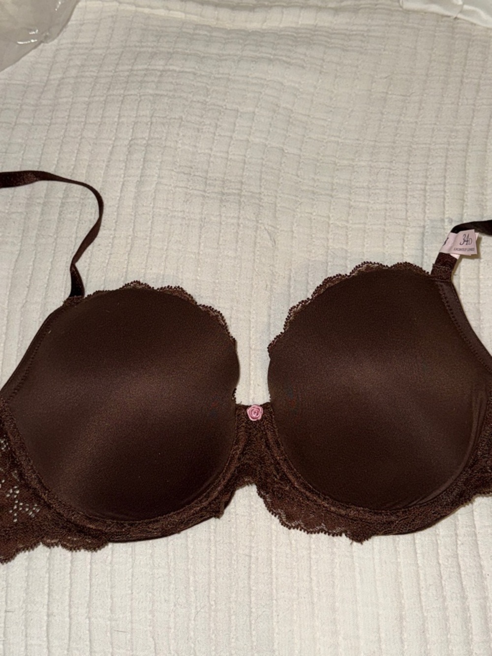Victoria’s Secret Dream Angels - Smooth & Lace Lightly Lined Demi Bra (Ganache)